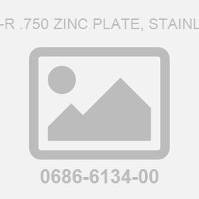 Plug Iso 7-R .750 Zinc Plate, Stainless Steel